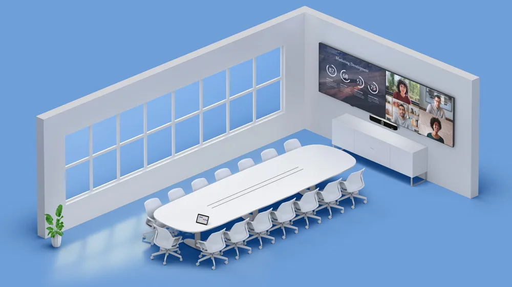 Giải pháp HP Poly cho Phòng họp lớn (11-15 người) - 5.5m x 8.5m