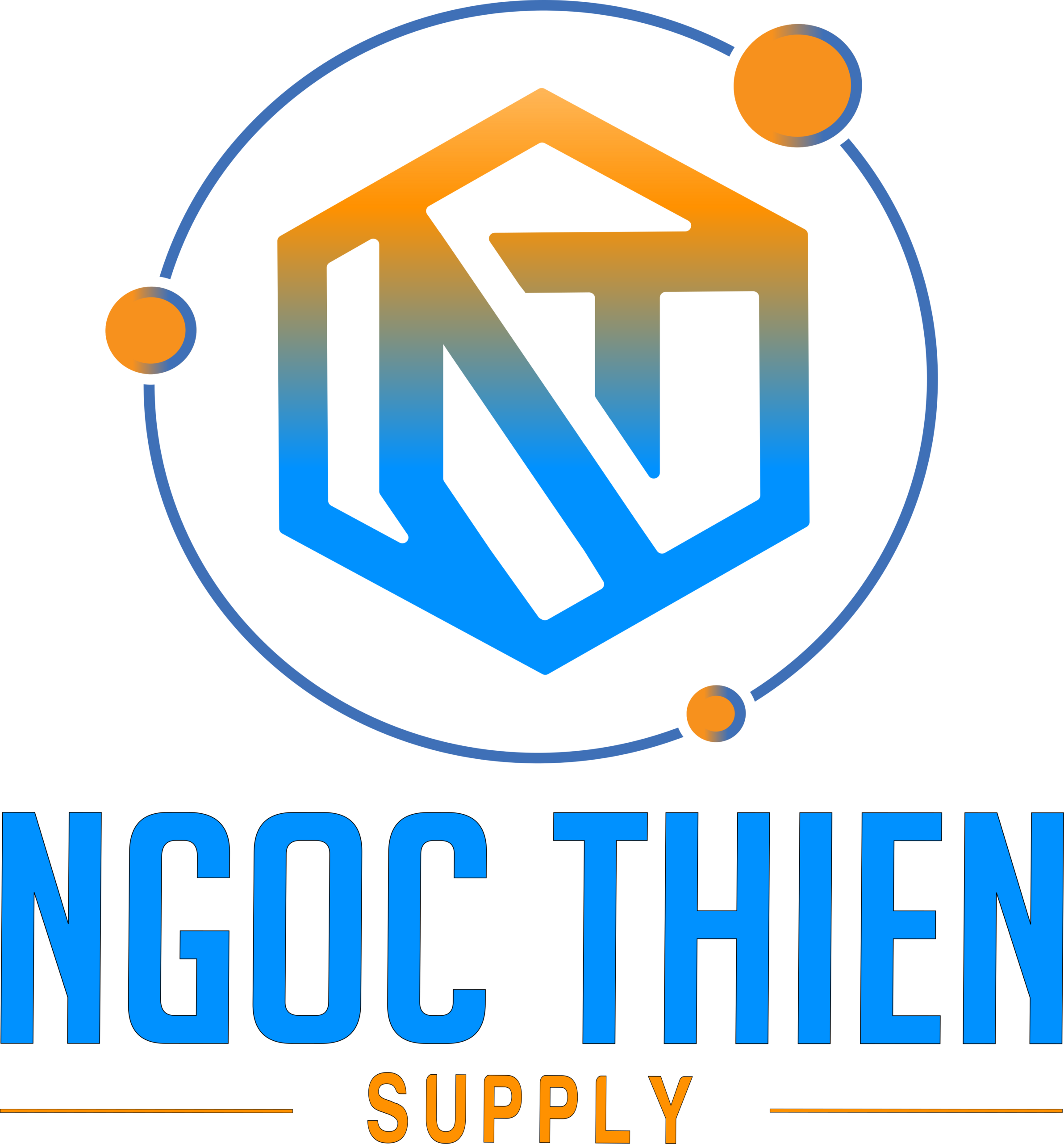 Logo Ngoc Thien Supply CO., LTD - logo dọc