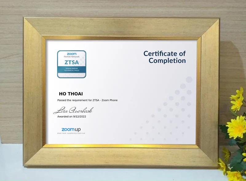Chứng nhận Zoom