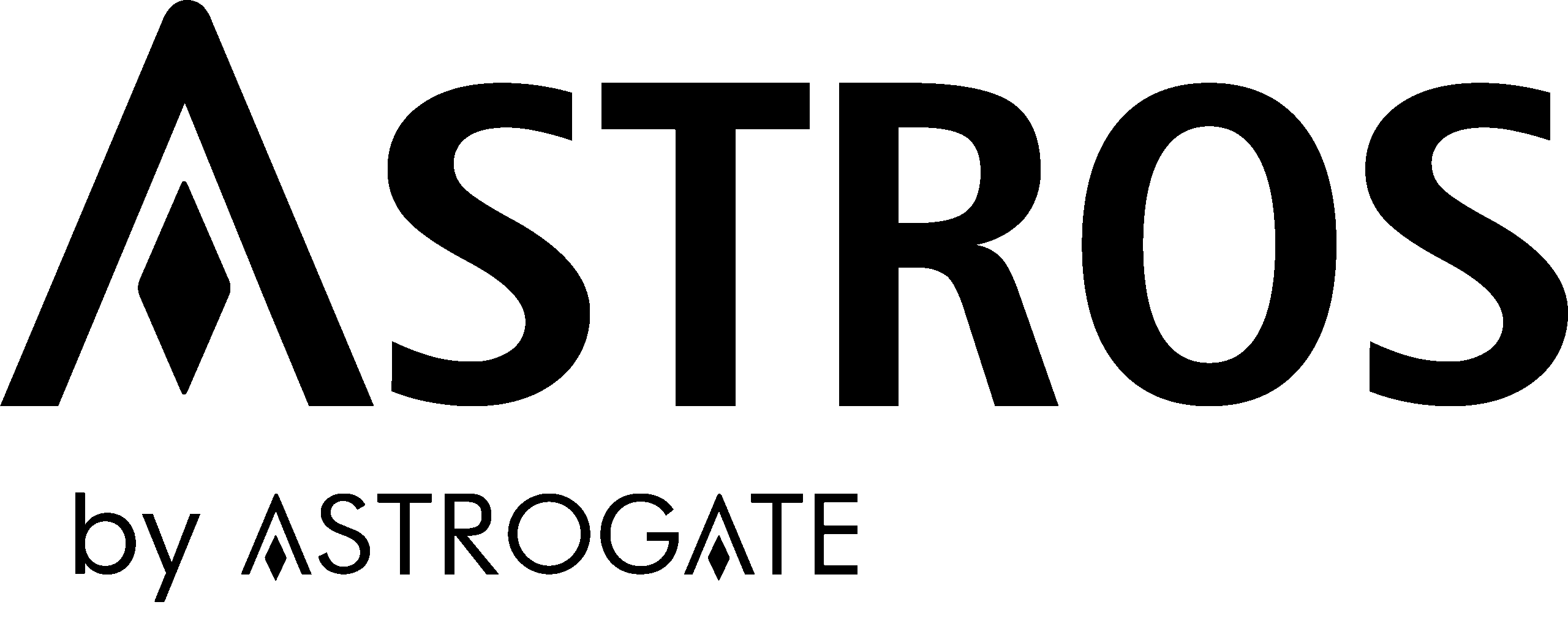 Logo thương hiệu Astrogate - Màu đen