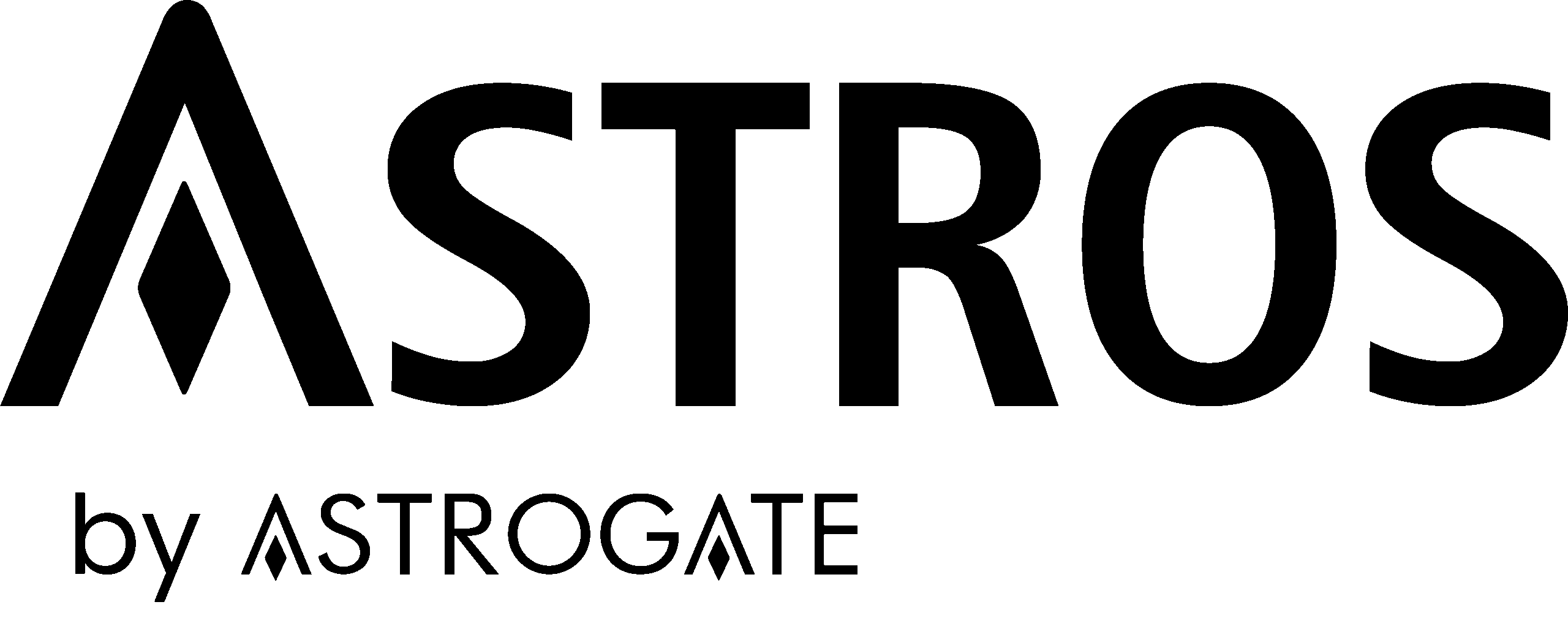 Logo thương hiệu Astrogate - Màu đen