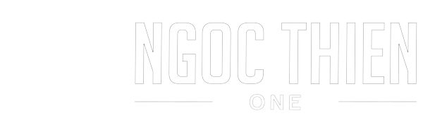 Logo Ngọc Thiên One - Phiên bản ngang, màu trắng