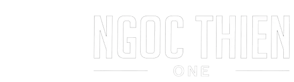 Logo Ngọc Thiên One - Phiên bản ngang, màu trắng