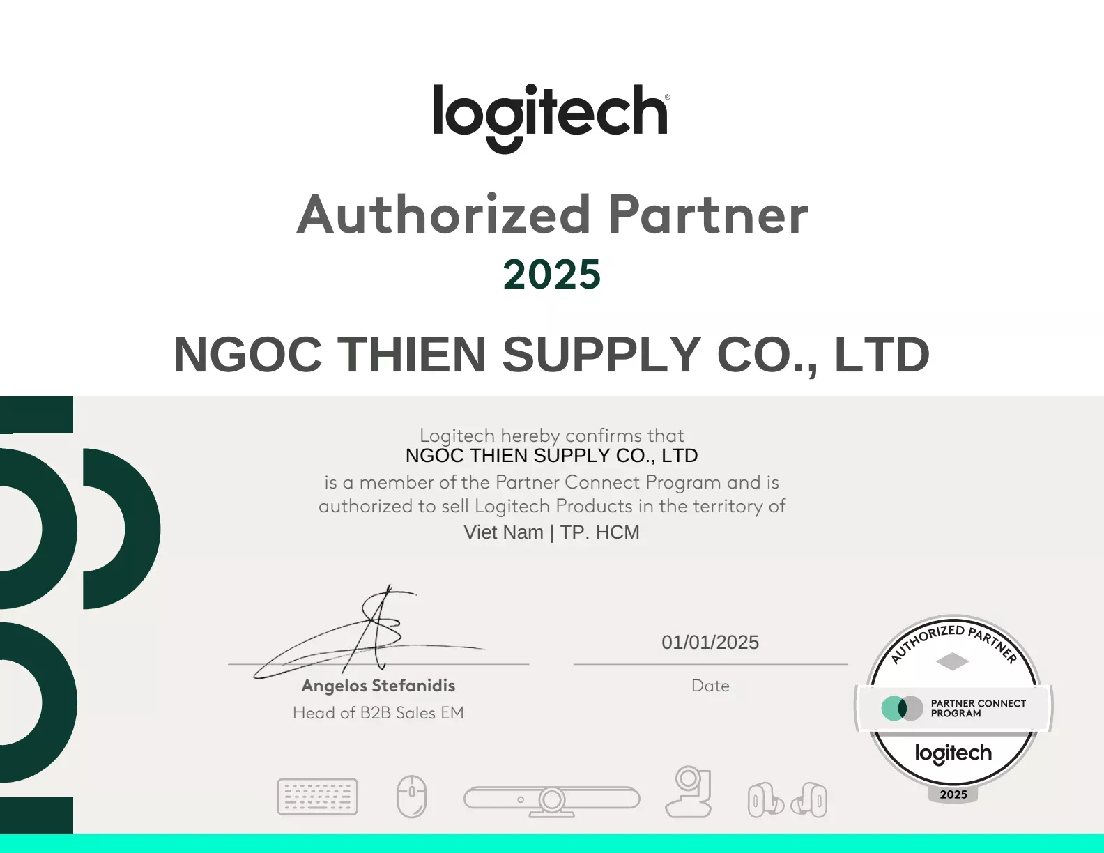 Ngoc Thien Supply CO., LTD – Đại lý ủy quyền Logitech tại Việt Nam