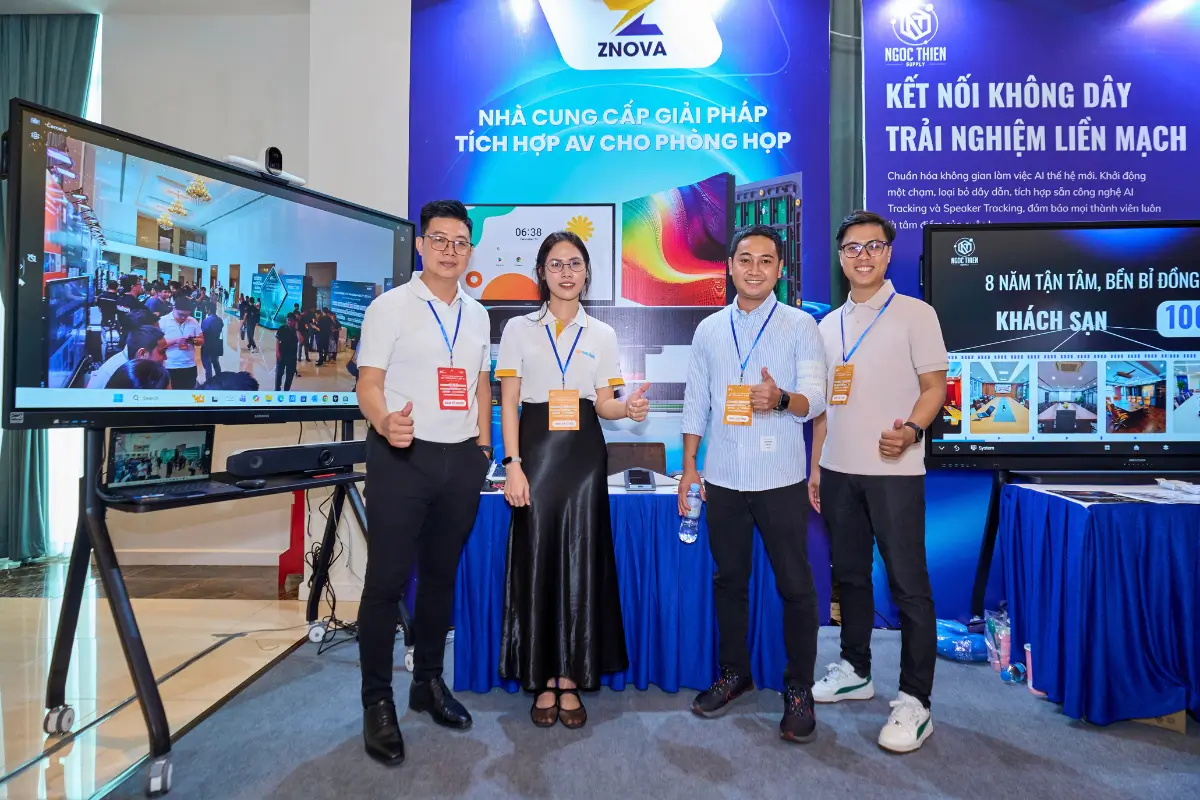 Gian hàng Ngọc Thiên – Mang đến hệ sinh thái phòng họp AI tinh gọn